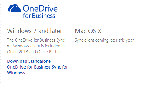 sync onedrive for business with mac